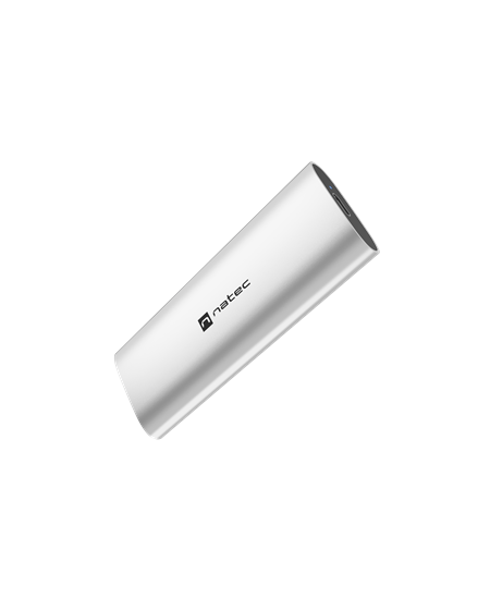 Natec | Rhino M.2 NVME Lite USB-C External, Gen 2 Steel Arctic Silver | Solid-state drive interface NVMe