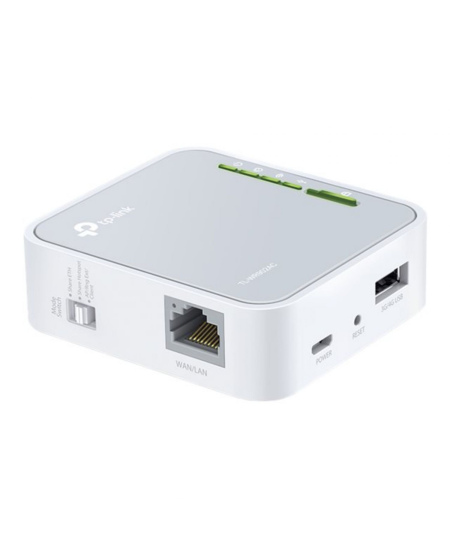 TP-LINK Router TL-WR902AC 802.11ac, 300+433 Mbit/s, 10/100 Mbit/s, Ethernet LAN (RJ-45) ports 1, Antenna type 3xInternal, 1x USB