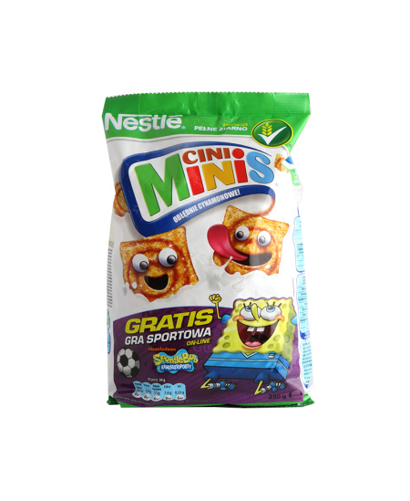 Kviečių kvadratėliai NESTLE Cini Minis, su cinamonu, 250 g
