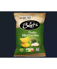 Bulvių traškučiai BRETS, pesto ir mocarelos sūrio skonio, 125 g
