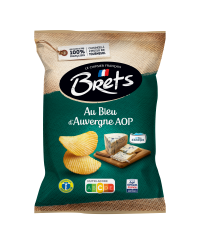 Bulvių traškučiai BRETS, PDO pelėsinio sūrio skonio, 125g