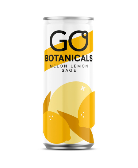 Gazuotas gaivusis gėrimas GO Botanicals, melionų, citrinų ir šalavijų skonio, 0,33 l