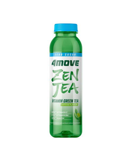 Šalta arbata 4MOVE, ZEN TEA GREEN MATCHA, zero sugar, 556 ml , PET