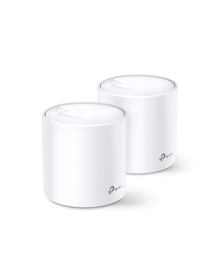 TP-LINK | AX1800 Whole Home Mesh Wi-Fi 6 System | Deco X20 (2-pack) | 802.11ax | 1201+574 Mbit/s | 10/100/1000 Mbit/s | Ethernet