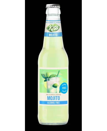 Nealkoholinis kokteilis KISS, Mojito, 0%, 0,33 l, butelis
