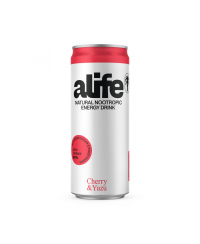 Vyšnių ir yuzu skonio gazuotas energinis gėrimas ALIFE, 0,33l  (skardinėje)