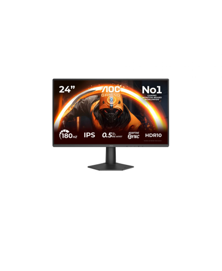 AOC 24G50F | 24 " | IPS | FHD | 16:9 | 180 Hz | 4 ms | 1920 x 1080 pixels | 300 cd/m² | HDMI ports quantity 1 | Black