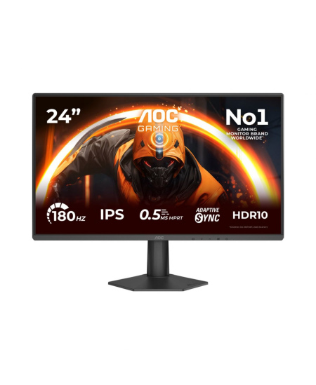 AOC 24G50F | 24 " | IPS | FHD | 16:9 | 180 Hz | 4 ms | 1920 x 1080 pixels | 300 cd/m² | HDMI ports quantity 1 | Black