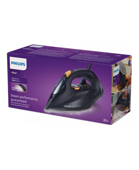 Philips DST7060/20 7000 Series | Steam Iron | 3000 W | Water tank capacity 300 ml | Continuous steam 55 g/min | Steam boost perf