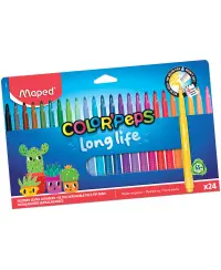 Flomasteriai MAPED Color Peps, 24 spalvos