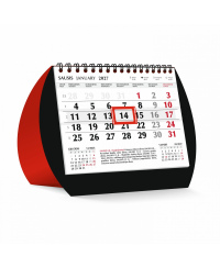 Trikampis stalo kalendorius RED DUO 2027