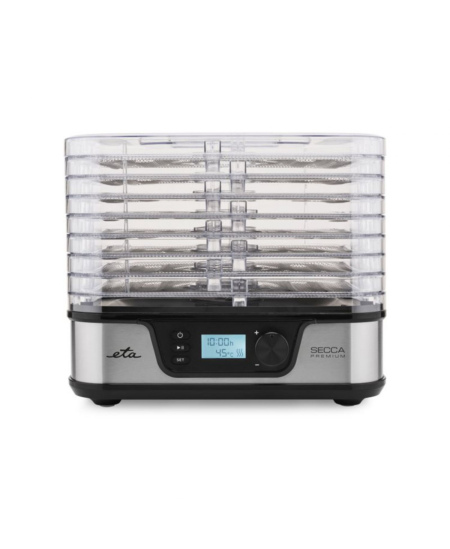ETA Food dryer | ETA930190000 Secca Premium | Power 380 W | Number of trays 8 | Temperature control | Integrated timer | Silver