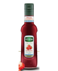 Sirupas TEISSEIRE, braškių skonio, be cukraus, 0,25 l