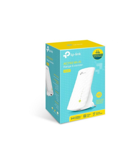 TP-LINK | Extender | RE200 | 802.11ac | 2.4GHz/5GHz | 300+433  Mbit/s | 10/100 Mbit/s | Ethernet LAN (RJ-45) ports 1 | MU-MiMO N