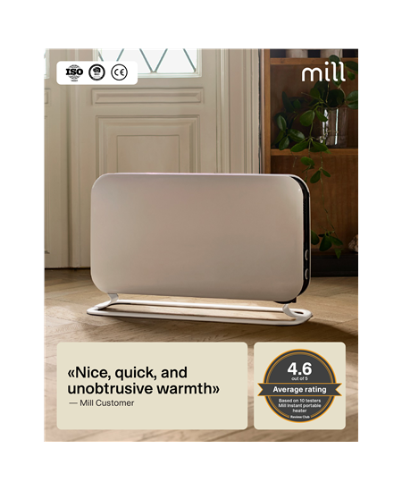 Mill Heater SG2000MEC Convection Heater, 2000 W, Number of power levels 3, Suitable for rooms up to 5-20 m², White, N/A