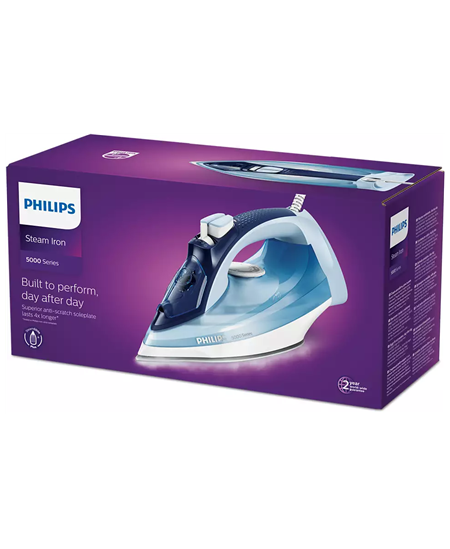 Philips | Iron | DST5030/20 | Steam Iron | 2400 W | Water tank capacity 320 ml | Continuous steam 45 g/min | Steam boost perform