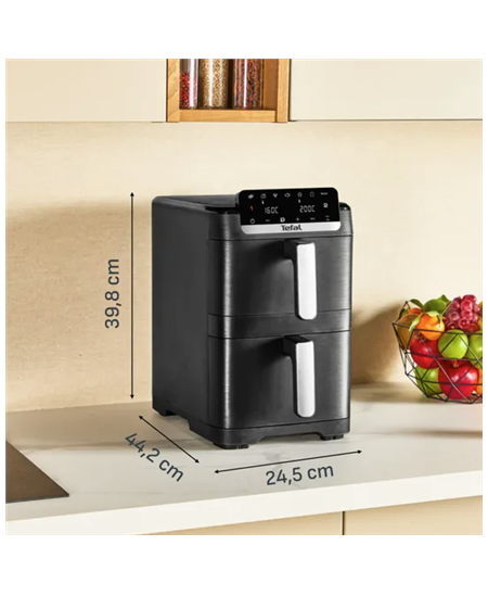 Tefal EY7528E0 Easy Fry Crispy Stack Double basket Airfryer, 10 L
