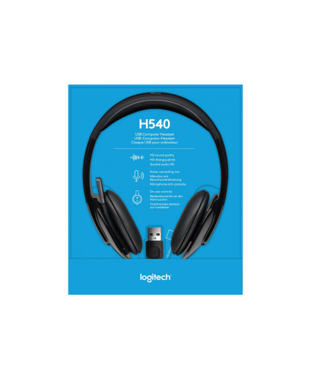 Logitech | Headset | H540 | Built-in microphone | USB Type-A | Black