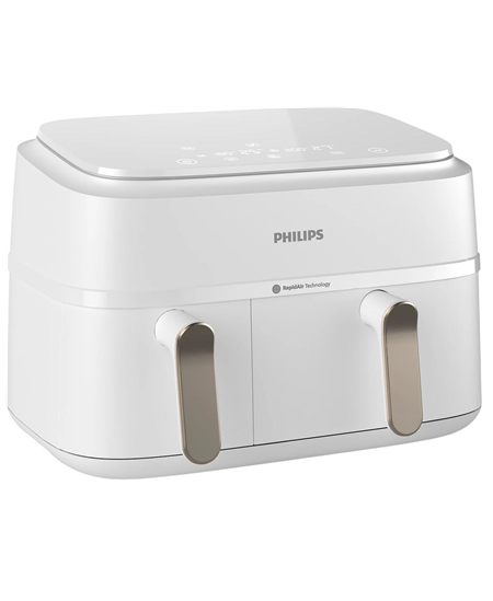 Philips Double basket Airfryer | NA353/10 3000 series | Power 2750 W | Capacity 9 L | Rapid Air Plus | White