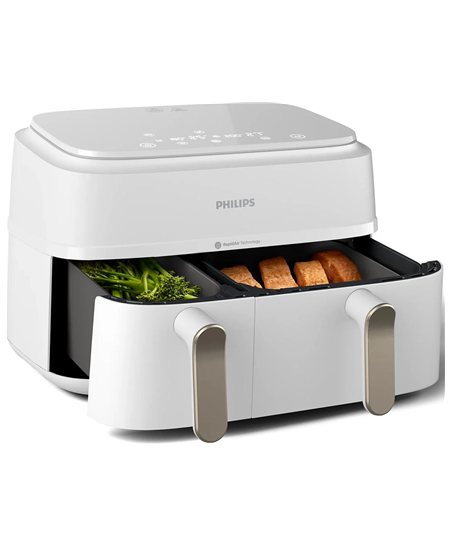 Philips Double basket Airfryer | NA353/10 3000 series | Power 2750 W | Capacity 9 L | Rapid Air Plus | White