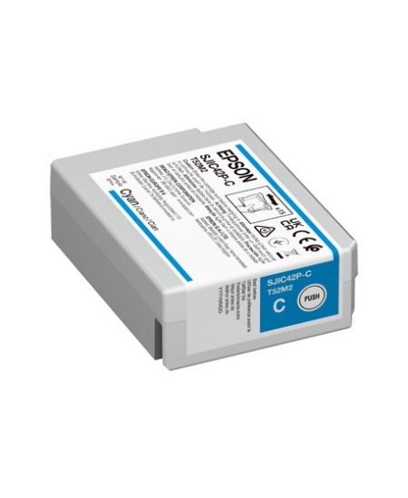 Epson SJIC42P-C (C13T52M240) Rašalinė kasetė, Žydra