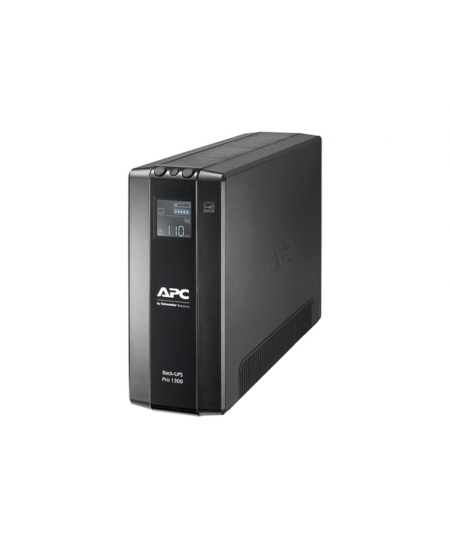 Schneider Electric APC Back-UPS Pro, tower, 230V, 8x IEC C13 outlets, AVR, LCD, user-replaceable battery | BR1300MI | 1300 VA | 