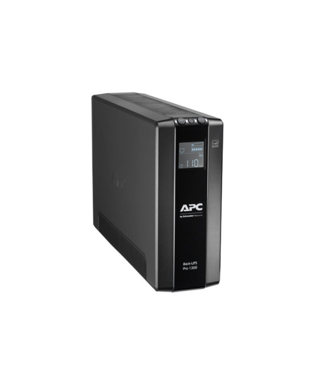 Schneider Electric APC Back-UPS Pro, tower, 230V, 8x IEC C13 outlets, AVR, LCD, user-replaceable battery | BR1300MI | 1300 VA | 