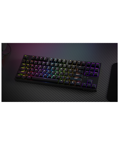 Genesis | THOR 404 TKL | Mechanical Gaming Keyboard | Wired | US | Gateron Yellow Pro | Black | RGB