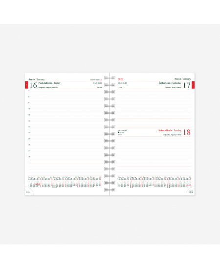 Kalendorius MANAGER Spirex Day 2027 A5, PU EXCLUSIVE Lietuva