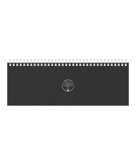 Kalendorius MEMO ECO 2027, 290 x 110 mm, kartoninis, juodos sp.