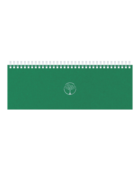 Kalendorius MEMO ECO 2027, 290 x 110 mm, kartoninis, žalios sp.
