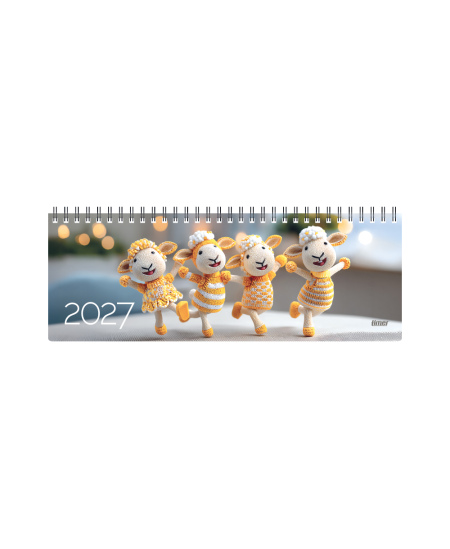Kalendorius MEMO Dancing Queens  2027, 290 x 110 mm, kartoninis