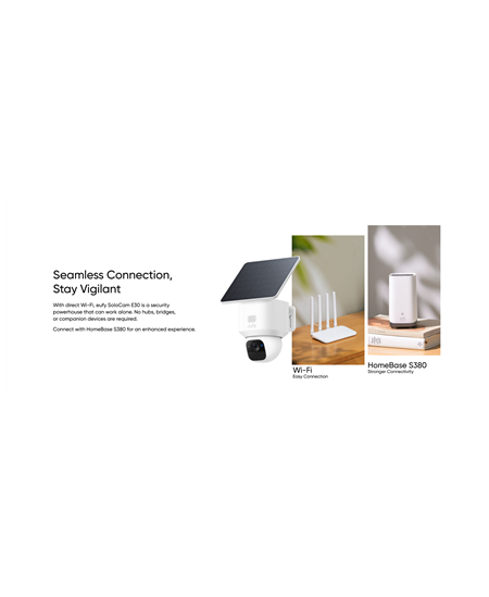 Anker Eufy | Security Camera with Solar Panel | SoloCam E30 | F/1.6 | IP65 | Micro SD, Max. 128GB