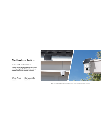 Anker Eufy | Security Camera with Solar Panel | SoloCam E30 | F/1.6 | IP65 | Micro SD, Max. 128GB