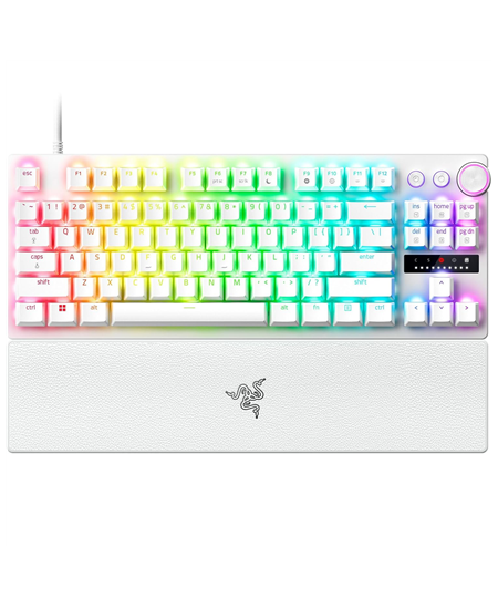Razer Huntsman V3 Pro Tenkeyless | Gaming Keyboard | Wired | US | Razer Analog Optical Switch Gen-2 | White