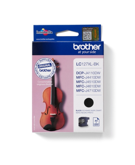 Brother LC127XL (LC127XLBK) Rašalinė kasetė, Juoda