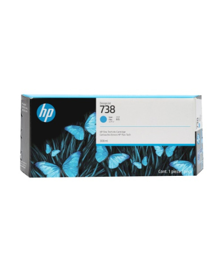 HP 738 (676M6A) Rašalinė kasetė, Žydra