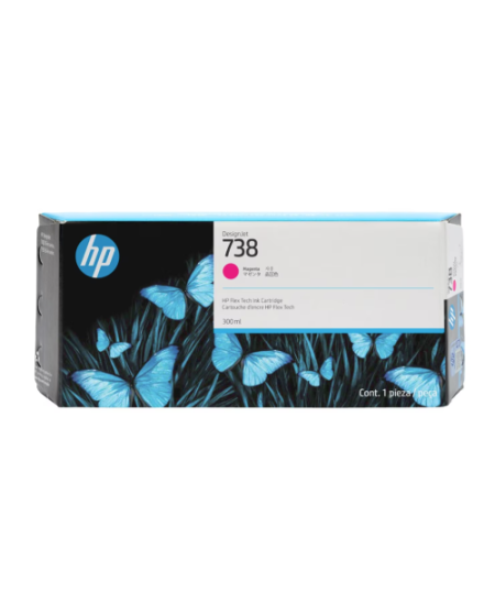 HP 738 (676M7A) Rašalinė kasetė, Purpurinė