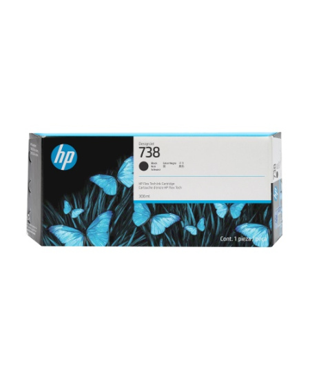 HP 738 (498N8A) Rašalinė kasetė, Juoda