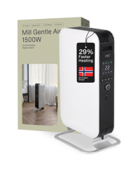 Mill | Heater | AB-H1500DN | Oil Filled Radiator | 1500 W | Number of power levels 3 | Suitable for rooms up to 16-24 m² | Whit