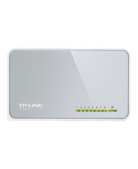 TP-LINK | Switch | TL-SF1008D | Unmanaged | Desktop | 10/100 Mbps (RJ-45) ports quantity 8 | Power supply type External | 36 mon