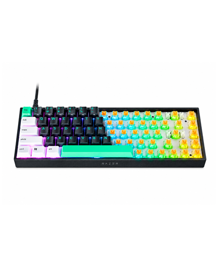 Razer | Reclusa X Mini 65% | Mechanical Gaming Keyboard | Wired | US | Razer Mechanical Switches Gen-3 (Tactile) | Black