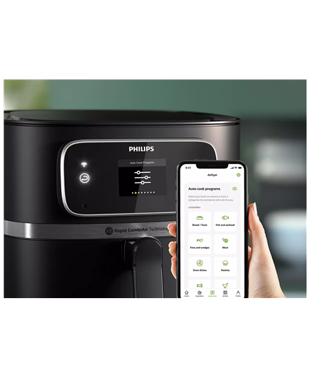 Philips | Airfryer Combi | HD9880/90 7000 XXL Connected | Power 2200 W | Capacity 8.3 L | Black