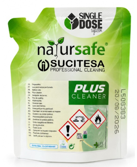 Grindų ploviklis NATURSAFE PLUS CLEANER, koncentratas MINI, 50 ml