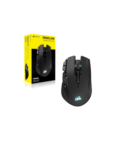 Corsair IRONCLAW SE | Gaming Mouse | Wireless/Wired | 2.4GHz, Bluetooth, USB-C | Black