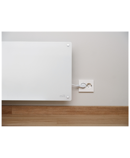 Mill Glass Smart WiFi Panel Heater Gen. 4 | GL1300WIFI4 | Panel Heater | 1300 W | Suitable for rooms up to 15-19 m² | White