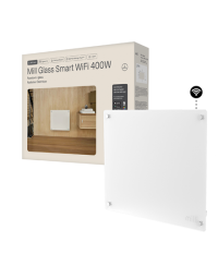 Mill Glass Smart WiFi Panel Heater Gen. 4 | GL400WIFI4 | Panel Heater | 400 W | Suitable for rooms up to 4-6 m² | White | IPX4