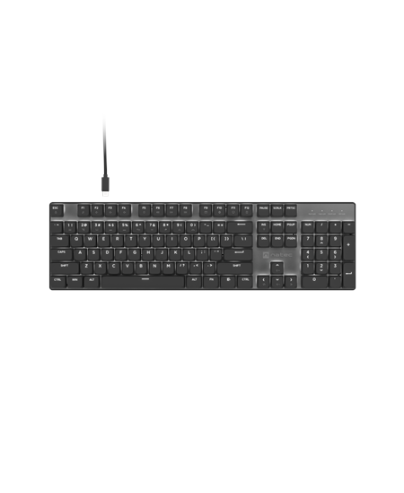 Natec Amberjack | Keyboard | Wired | US | Linear | White backlight, Hot-swappable switches, Anti-ghosting, Built-in memory, Macr