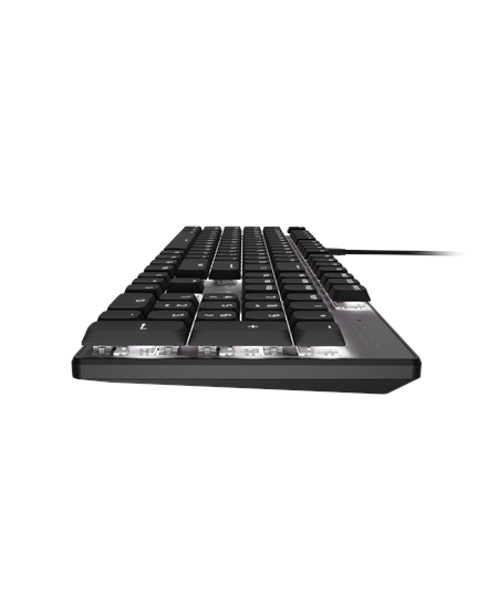 Natec Amberjack | Keyboard | Wired | US | Linear | White backlight, Hot-swappable switches, Anti-ghosting, Built-in memory, Macr