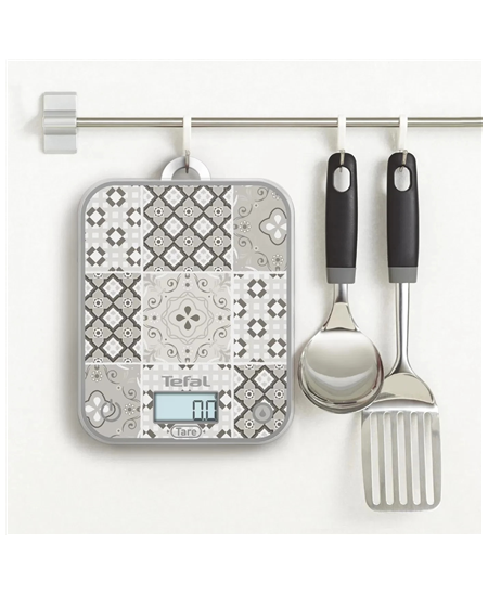 TEFAL Electronic Kitchen Scale | Optiss BC50D6V0 | Graduation 0.5/1 g | Display type LCD | Mozaic Decor